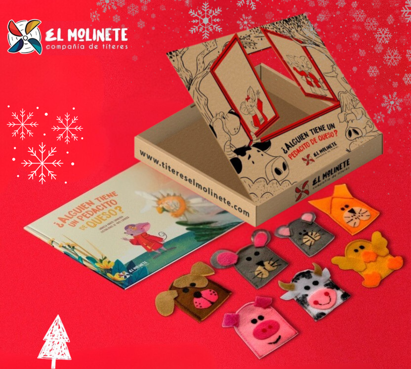 Caja Molinete Navideña